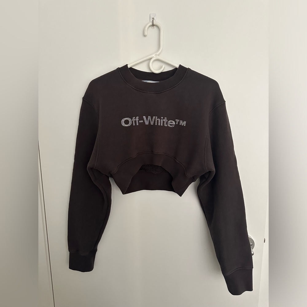 Off-White Bling Bounce cropped sweatshirt size XS
